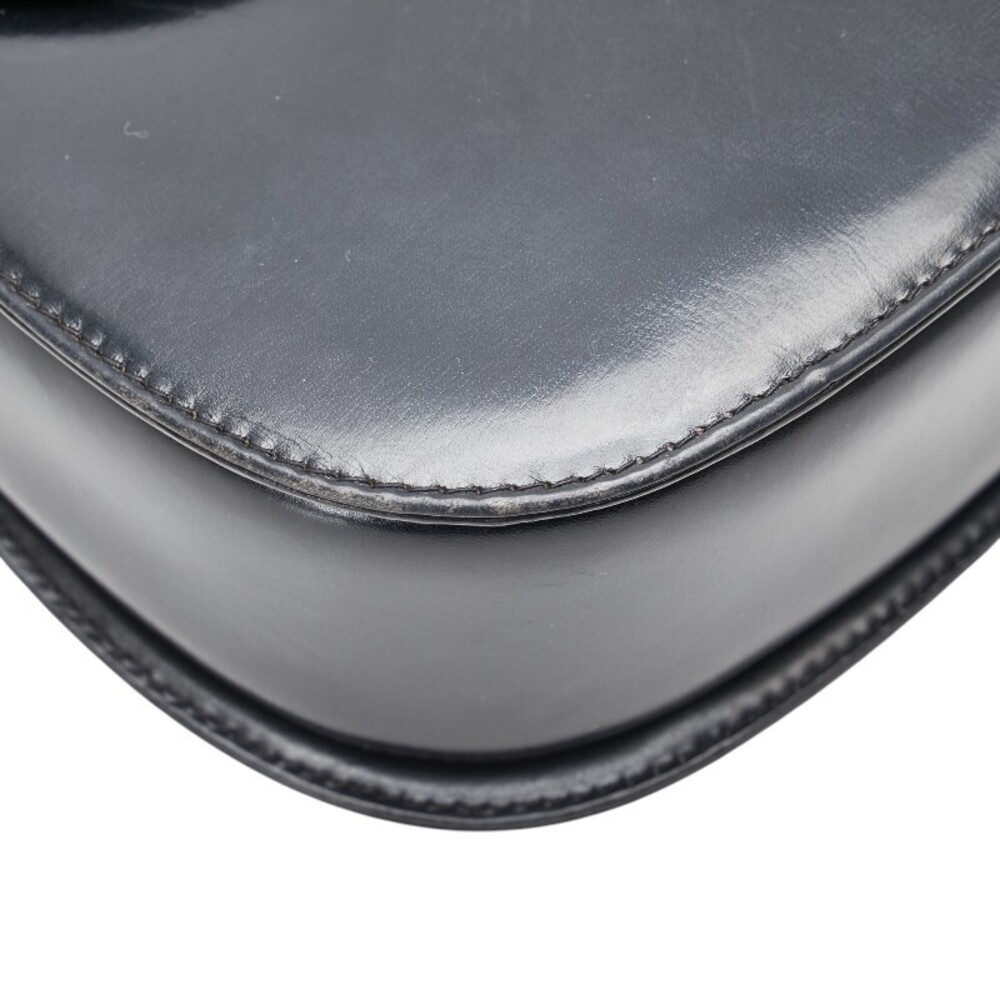 Gucci Bamboo Shoulder Black Top Bag Handle Leather Handbag 2way - Picture 6 of 9